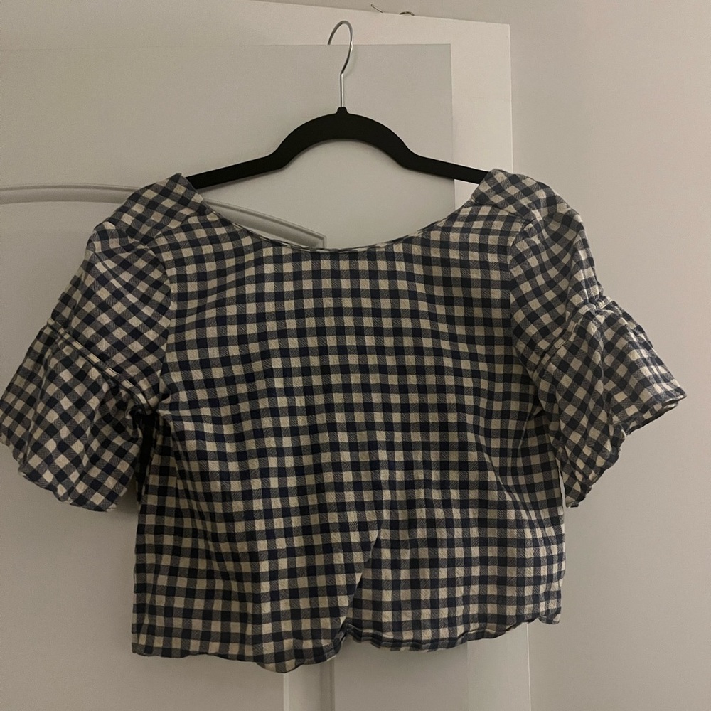 Zara gingham top